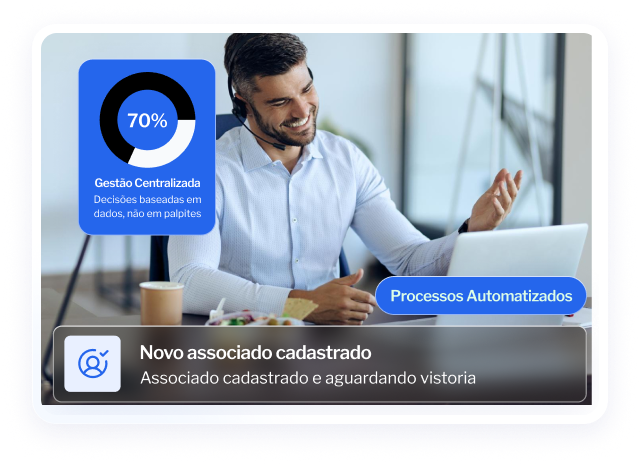 Sistema rodando em um notebook